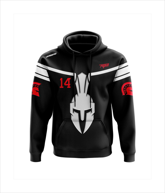 Trenton Trojans Black Custom Fleece Hoodie