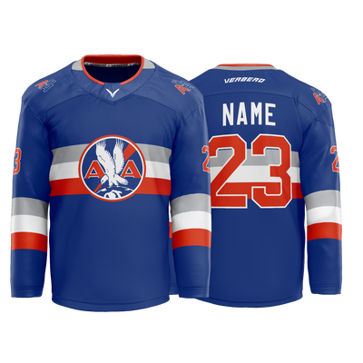 American Airlines Custom Blue Tackle Twill Jersey