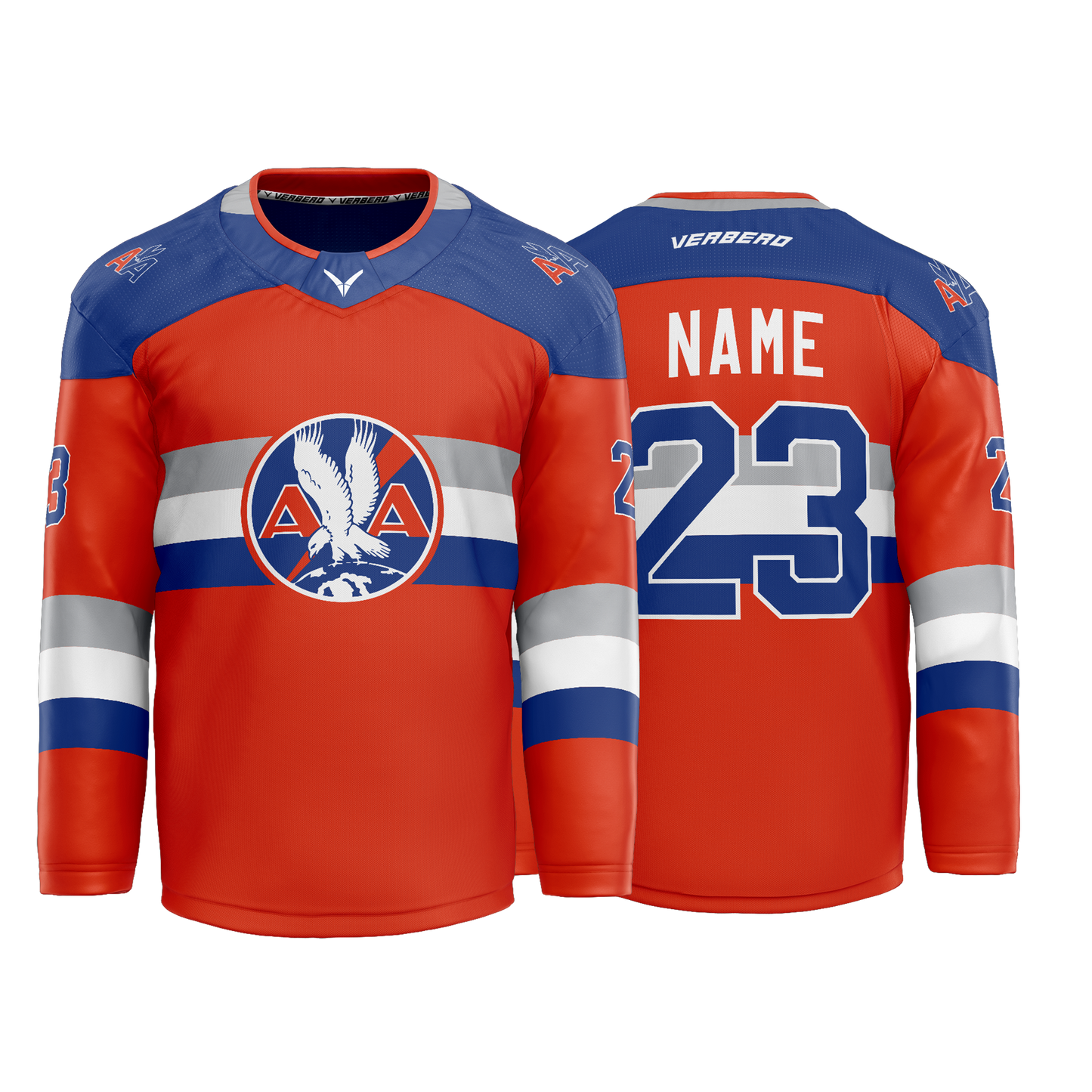 American Airlines Custom Red Tackle Twill Jersey