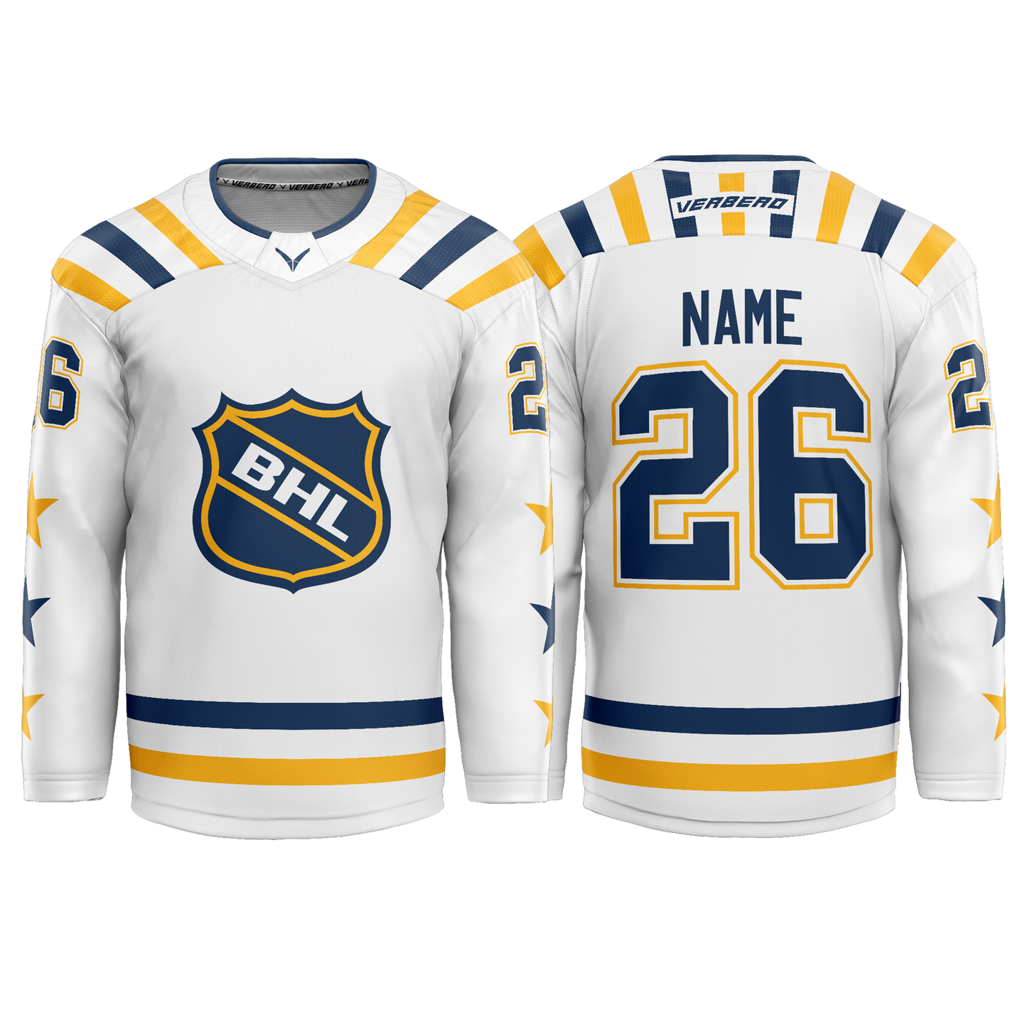 BHL White Custom Sublimated Jersey