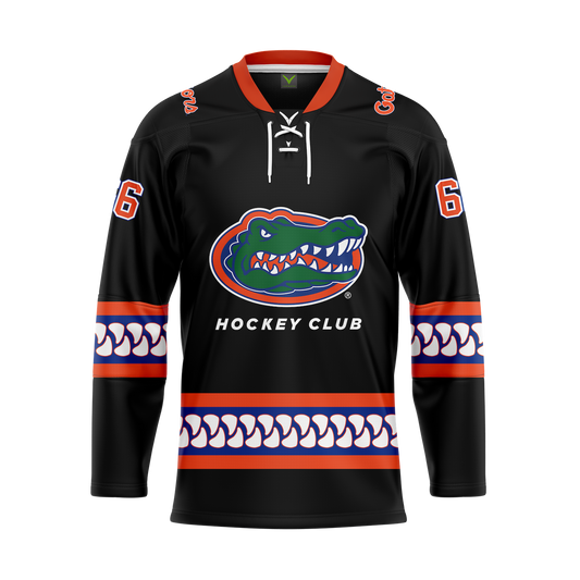 University Of Florida Black Custom Sublimated Jersey