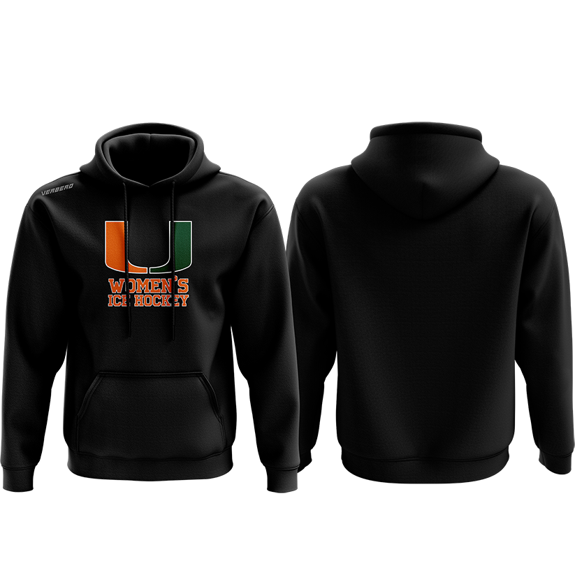 Miami Women's Black Fleece Hoodie