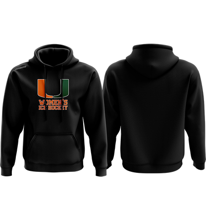 Miami Women's Black Fleece Hoodie