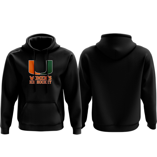 Miami Women's Black Fleece Hoodie
