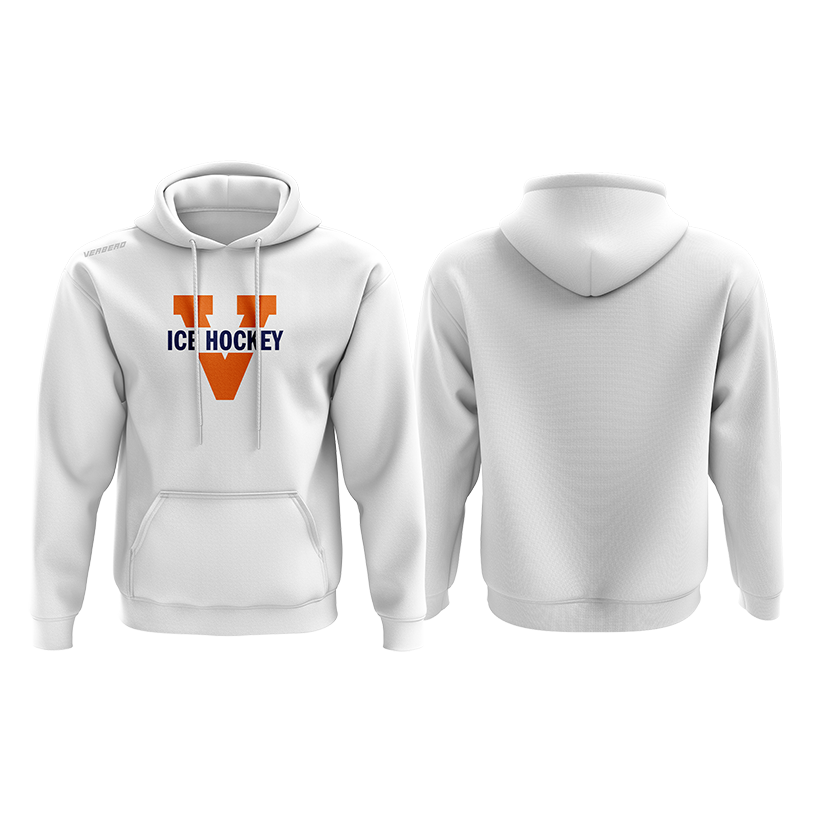 Virginia Womens White Fleece Hoodie