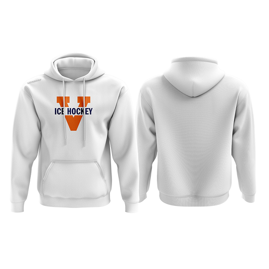 Virginia Womens White Fleece Hoodie