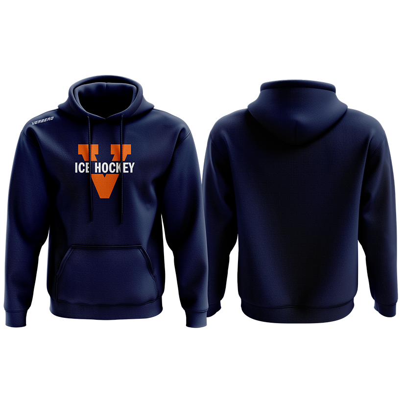 Virginia Womens Blue Fleece Hoodie