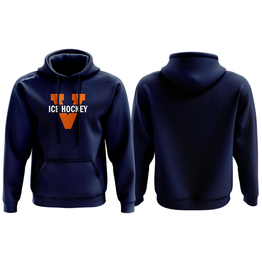 Virginia Womens Blue Fleece Hoodie