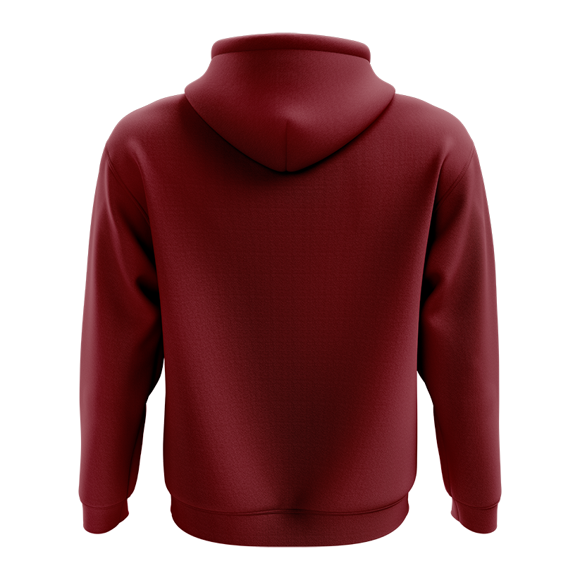 USN Maroon Fleece Hoodie