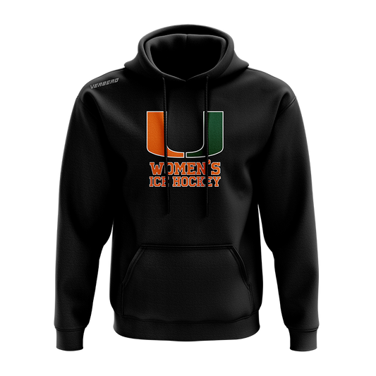 Miami Women's Black Fleece Hoodie