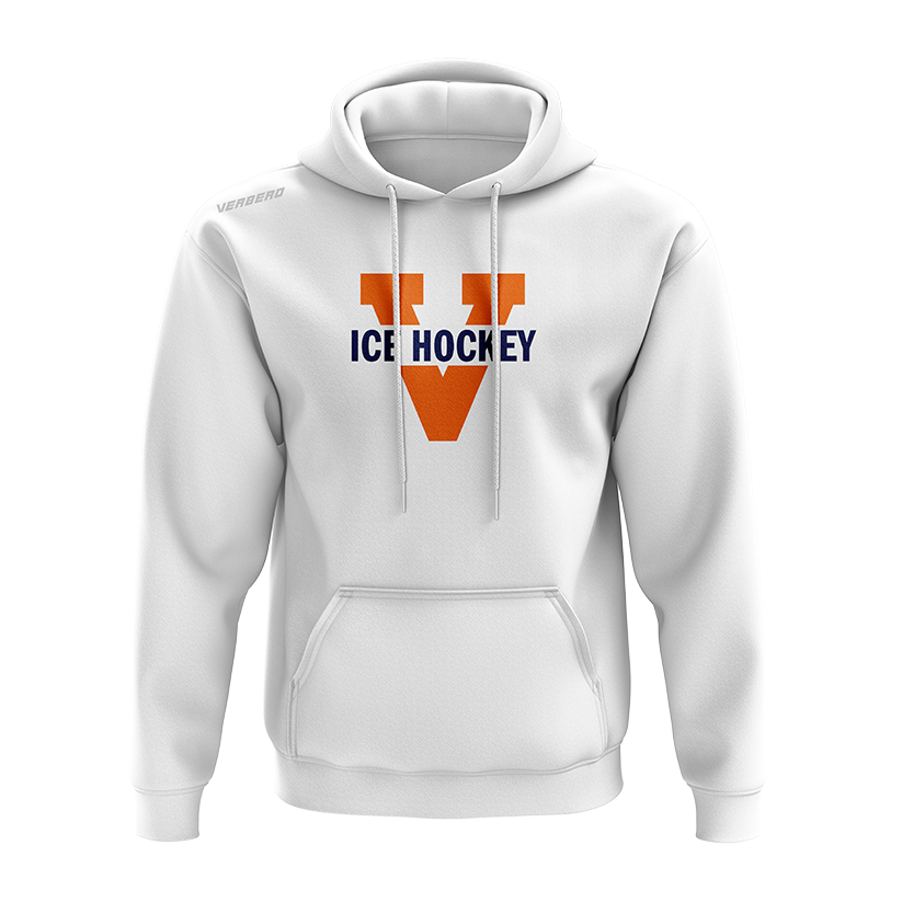 Virginia Womens White Fleece Hoodie