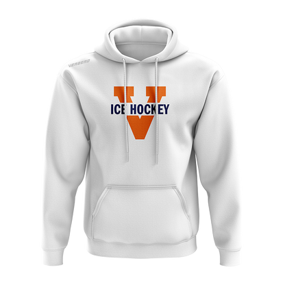Virginia Womens White Fleece Hoodie