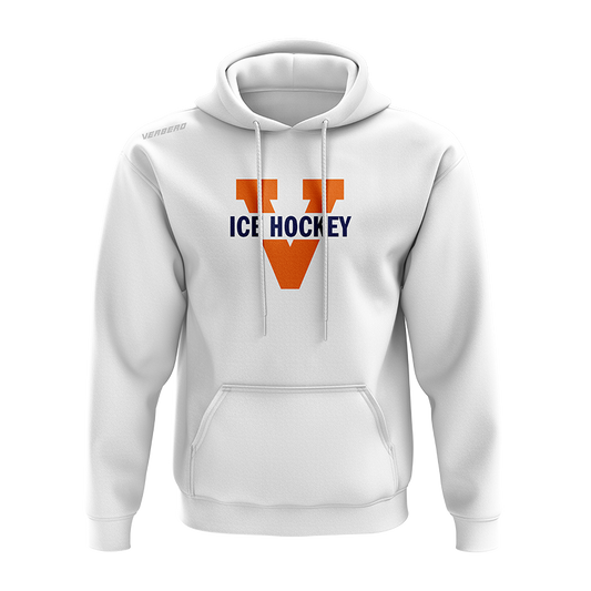 Virginia Womens White Fleece Hoodie