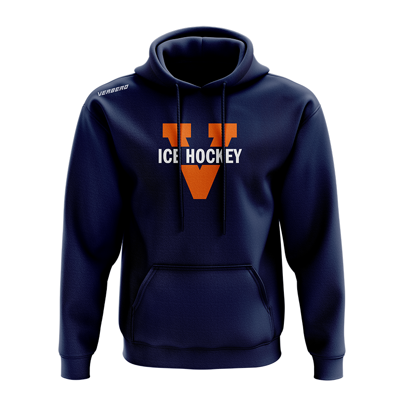 Virginia Womens Blue Fleece Hoodie