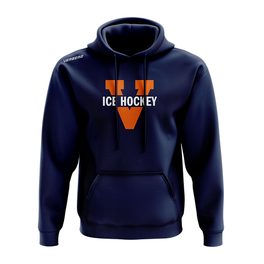 Virginia Womens Blue Fleece Hoodie