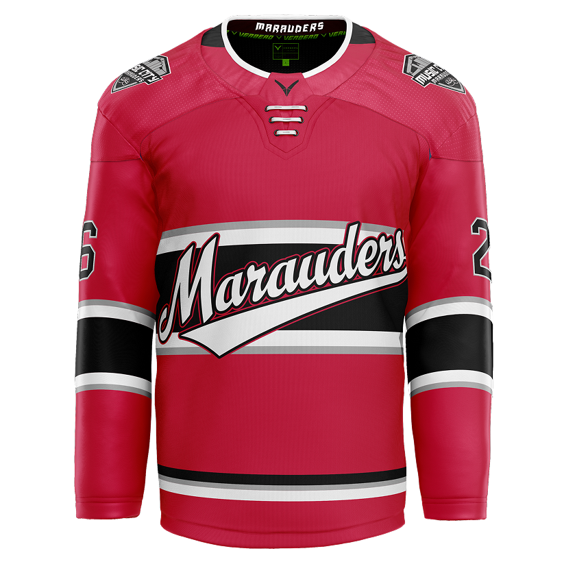 2013 Music City Marauders Custom Red Twill Jersey