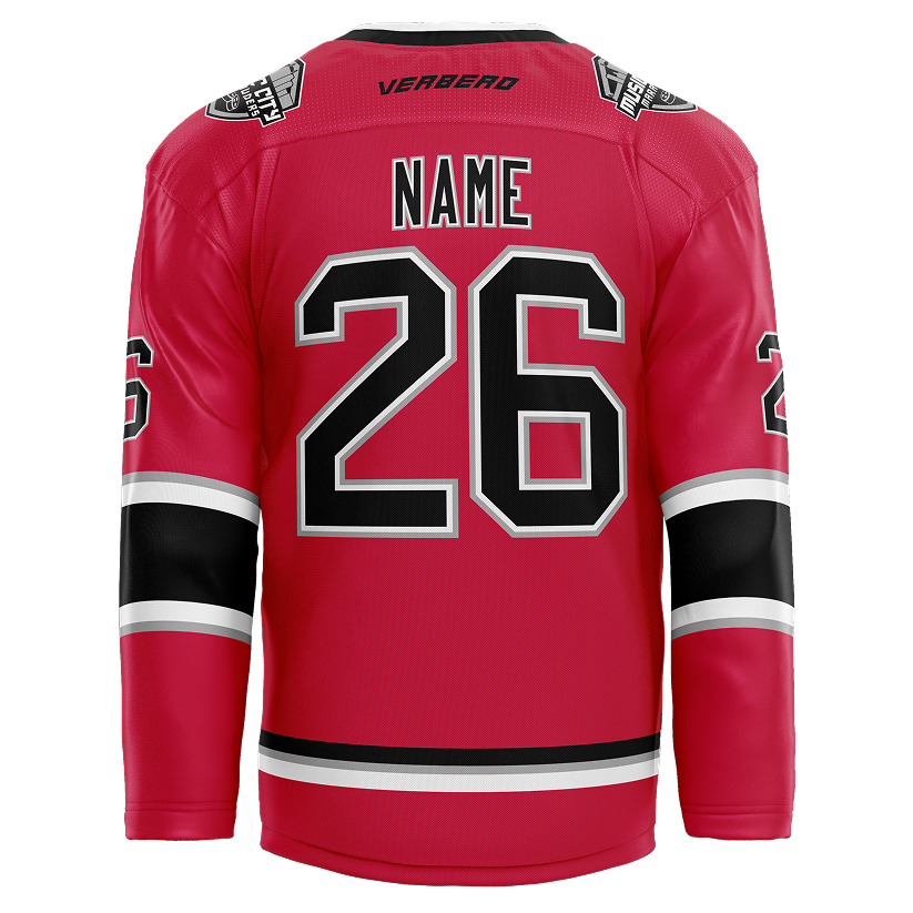 2013 Music City Marauders Custom Red Twill Jersey