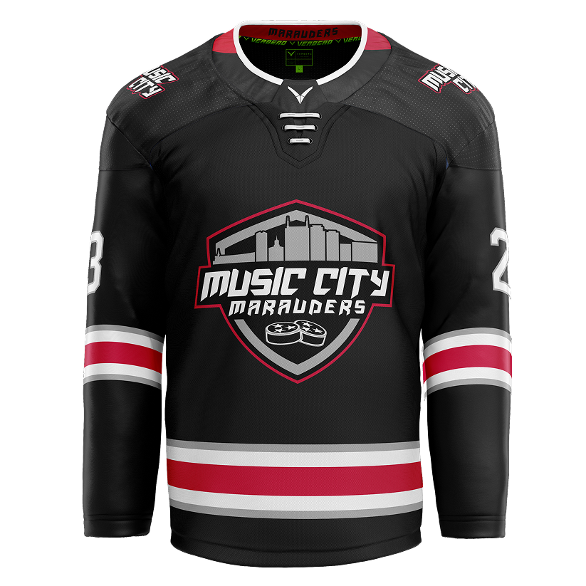 2013 Music City Marauders Custom Black Twill Jersey