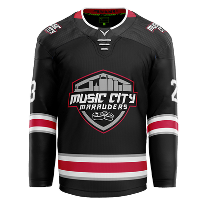 2013 Music City Marauders Custom Black Twill Jersey