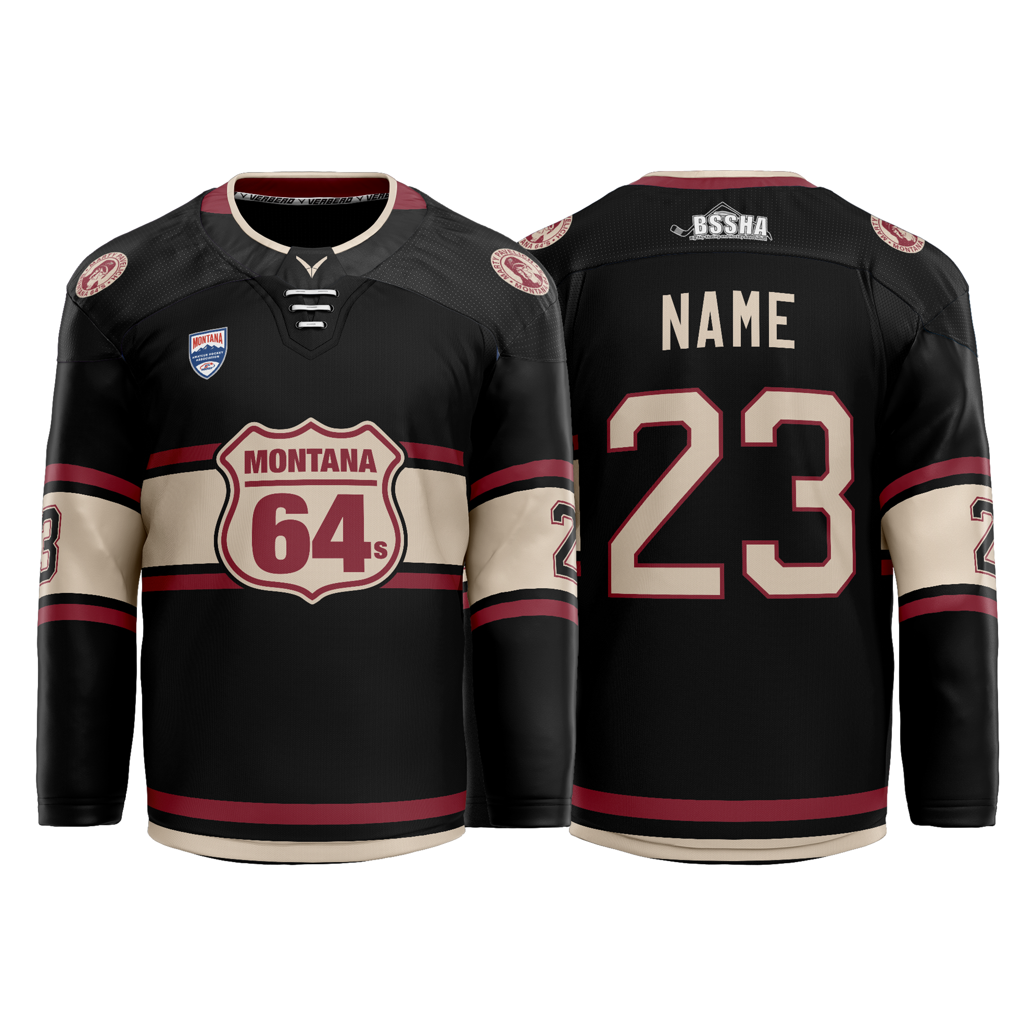 Montana 64s Hybrid Black Custom Jersey