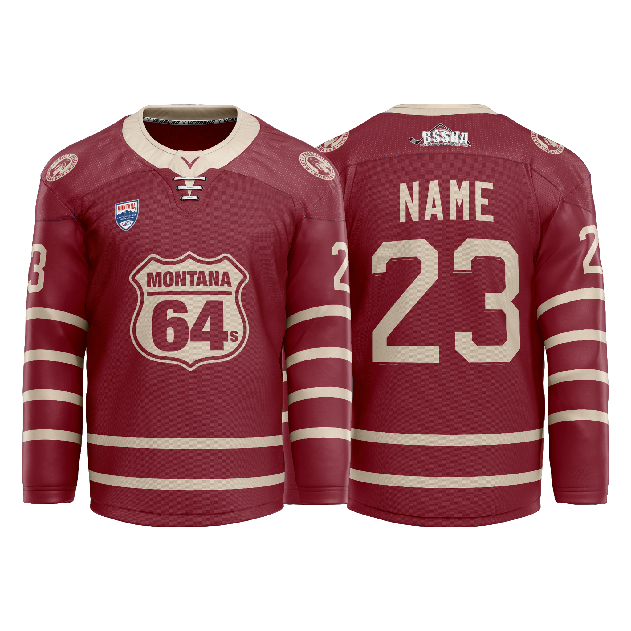 Montana 64s Hybrid Red Custom Jersey