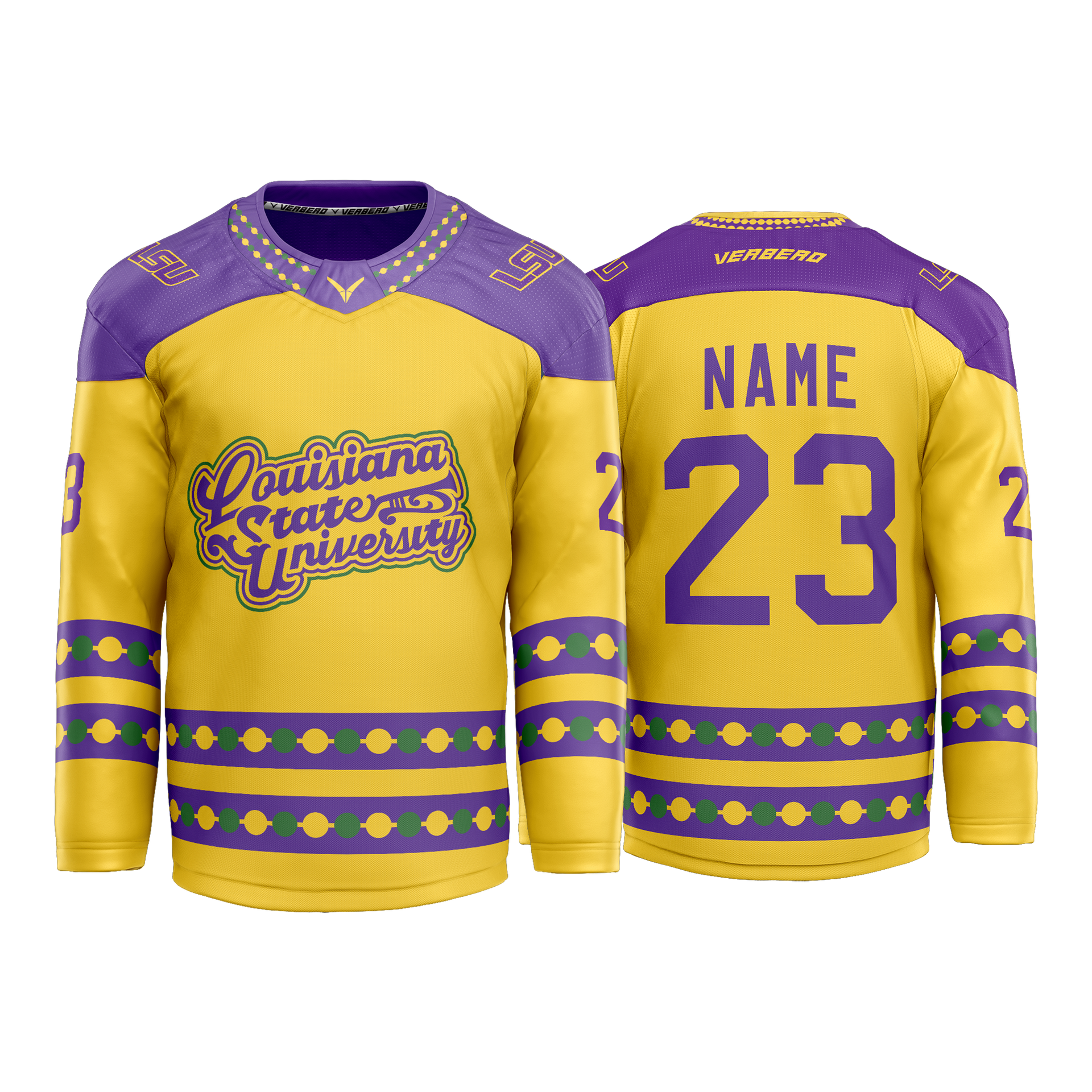 LSU Mardi Gras Custom Sublimated Jersey – Verbero™