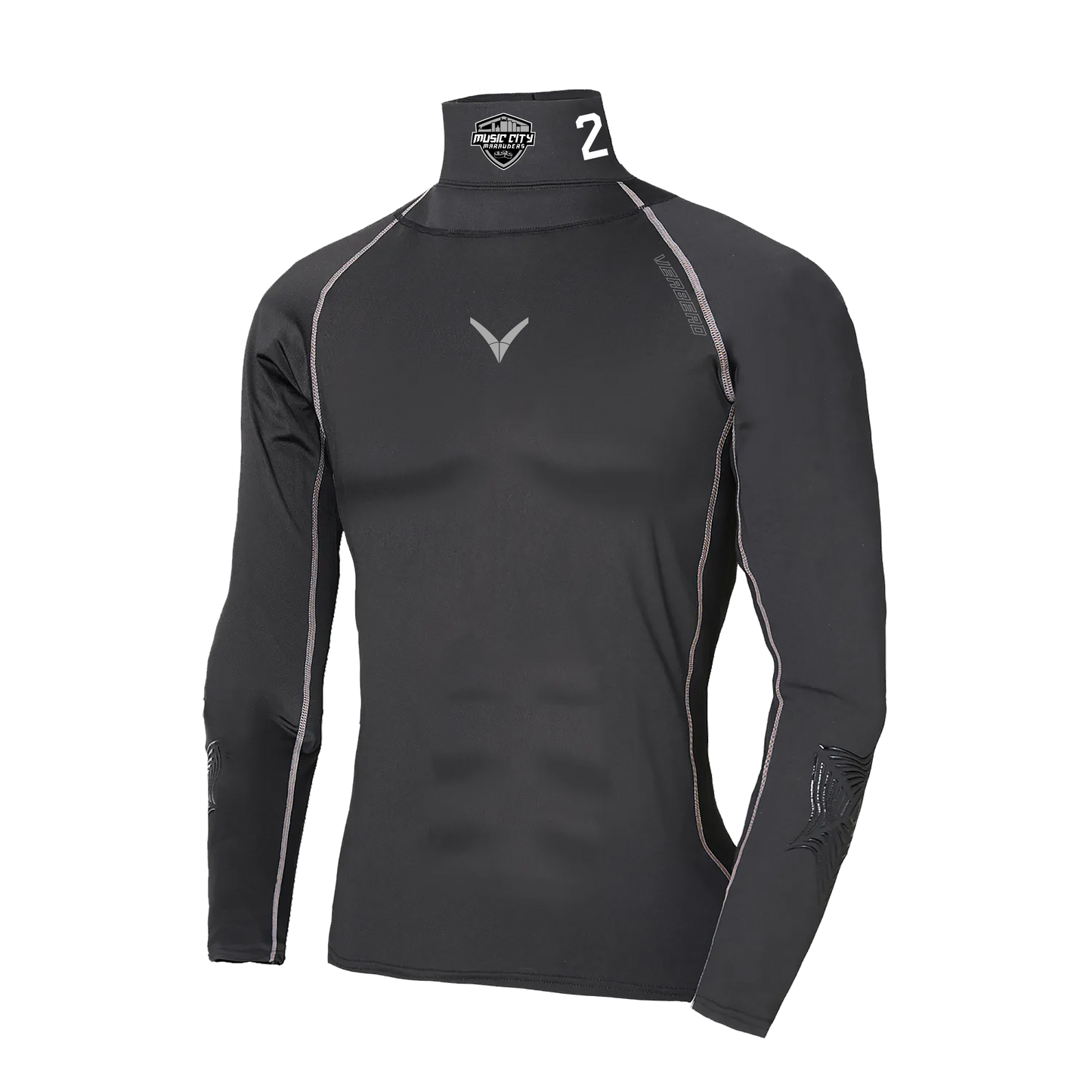 2013 Music City Marauders Custom V Armor Protective Compression Shirt