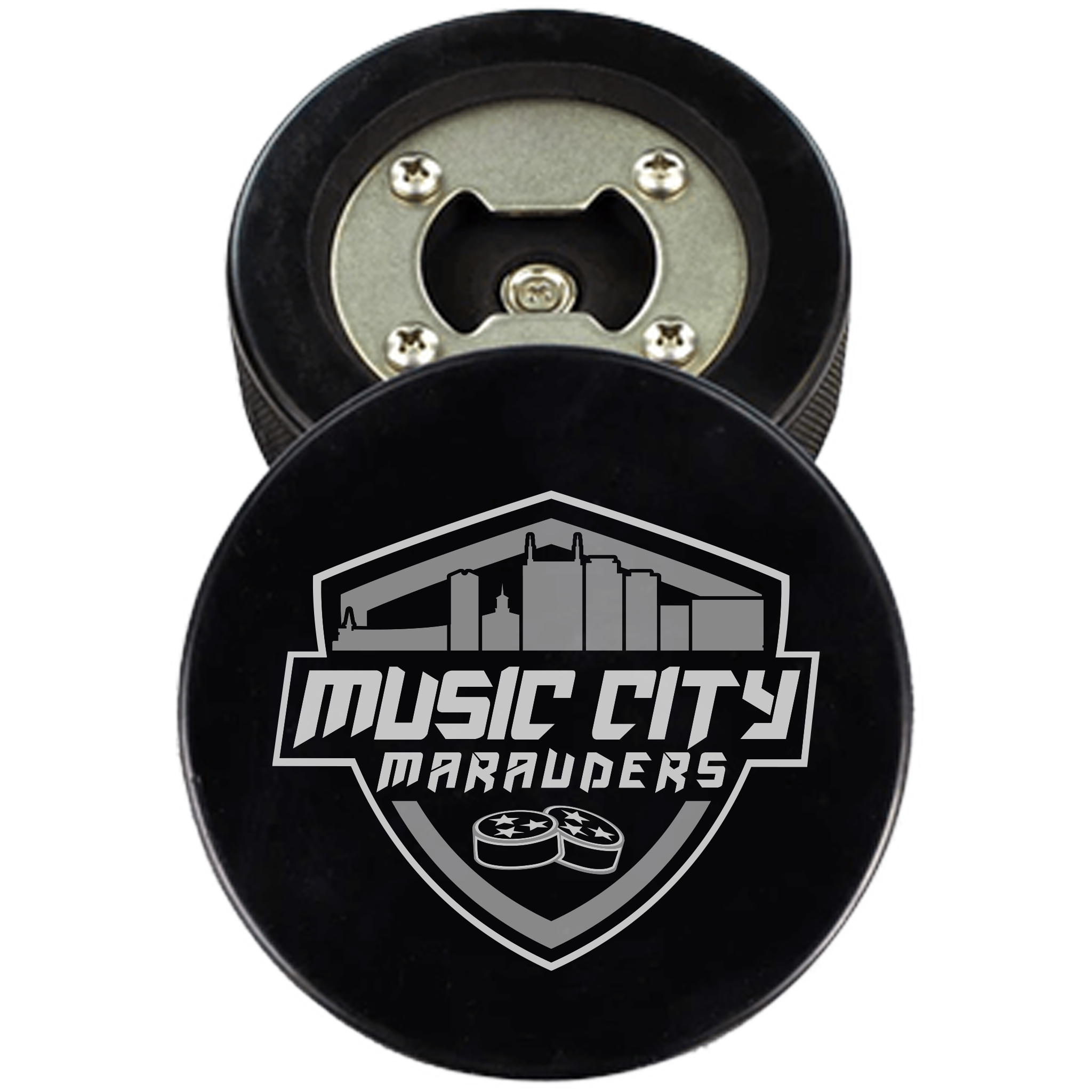 Music City Marauders Puck Bottle Opener