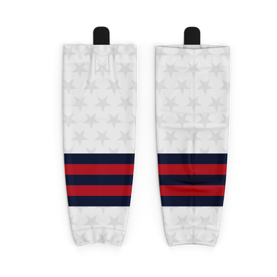 Mid Hudson Polar Bears Custom GameWear White Socks