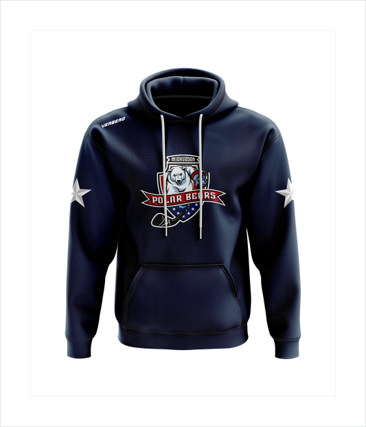 Mid-Hudson Polar Black Fleece Hoodie