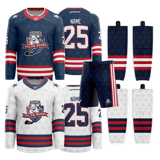 Mid Hudson Polar Bears Player Uniform Package