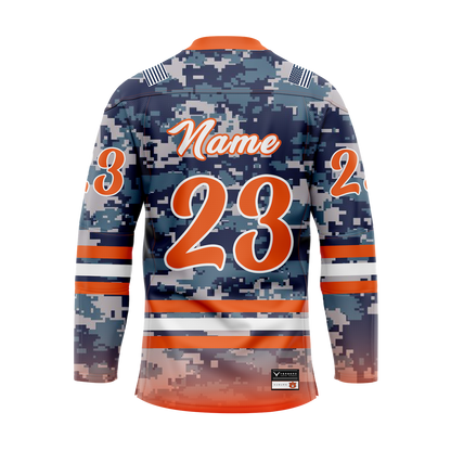 Auburn Military Custom Sublimated With Twill Authentic Replica Jersey