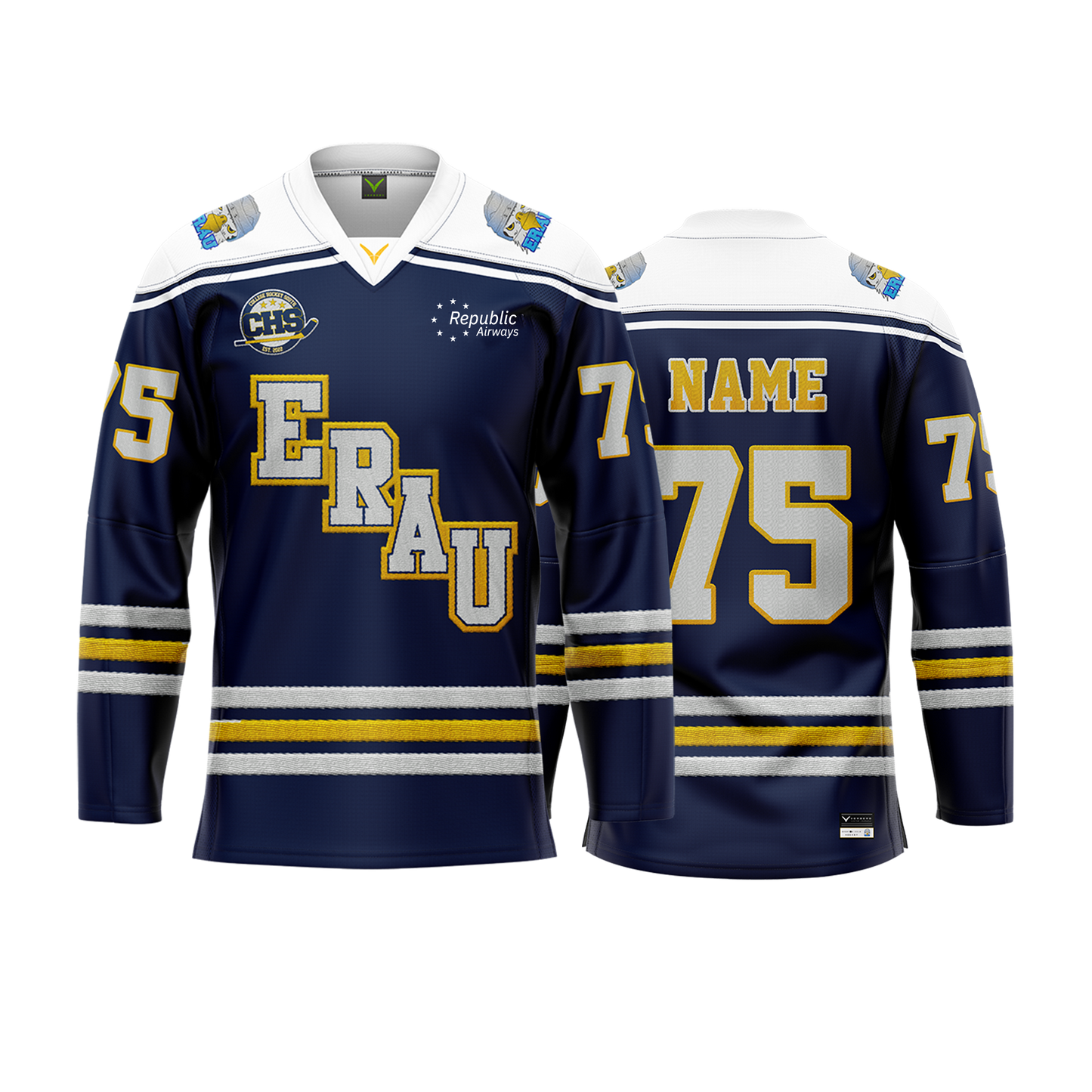 Embry Riddle Navy Custom Sublimated Jersey