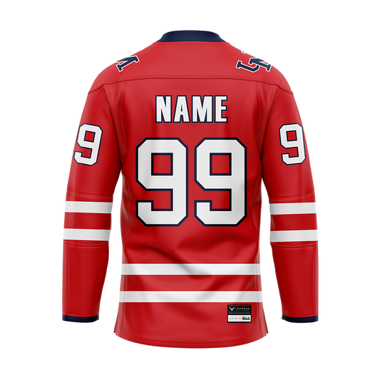 Ole Miss Red Custom Hybrid Jersey