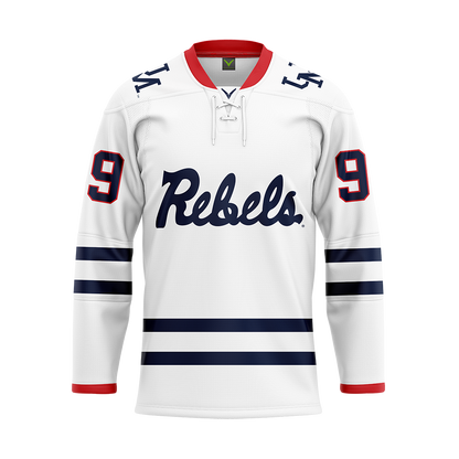 Ole Miss White Custom Hybrid Jersey