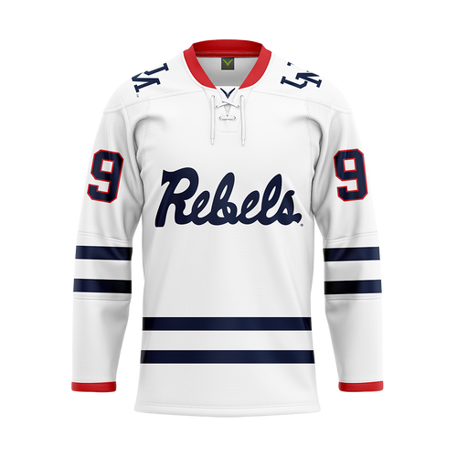 Ole Miss White Custom Hybrid Jersey