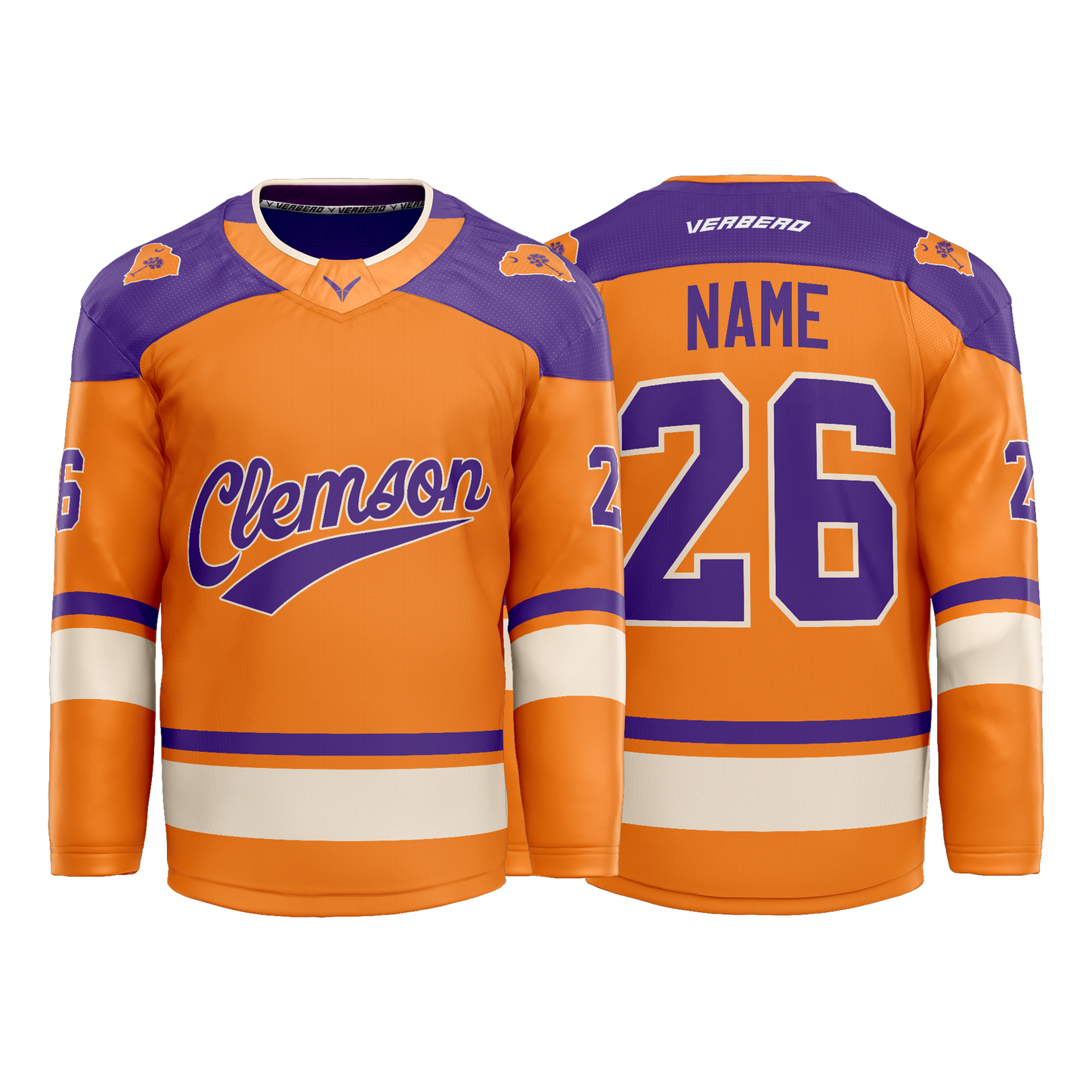Clemson Custom Hybrid Orange Jersey