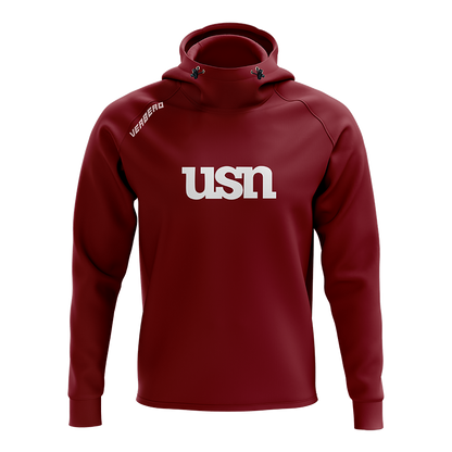 USN Maroon Performance Hoodie