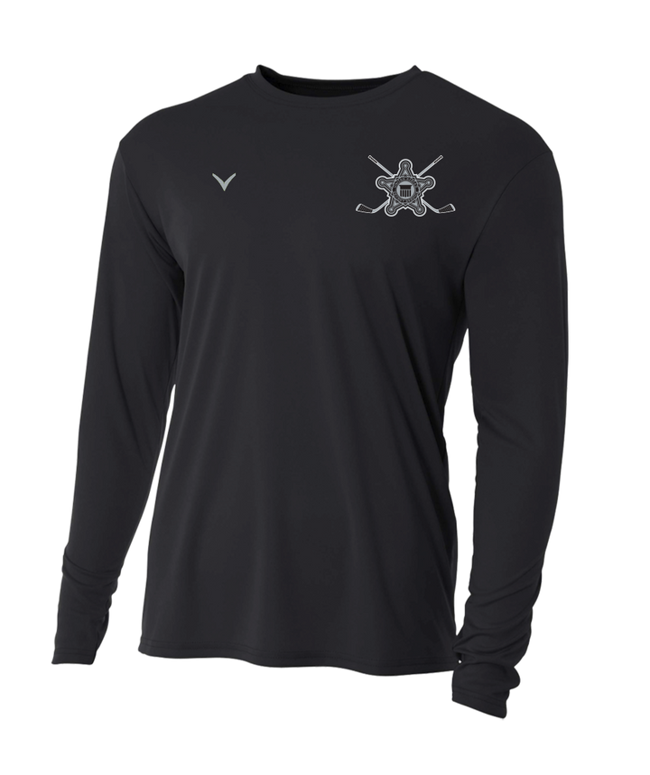 US Secret Service Black Long Sleeve Performance Crew