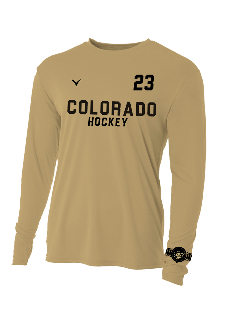 University of Colorado Gold Long Sleeve Performance Crew