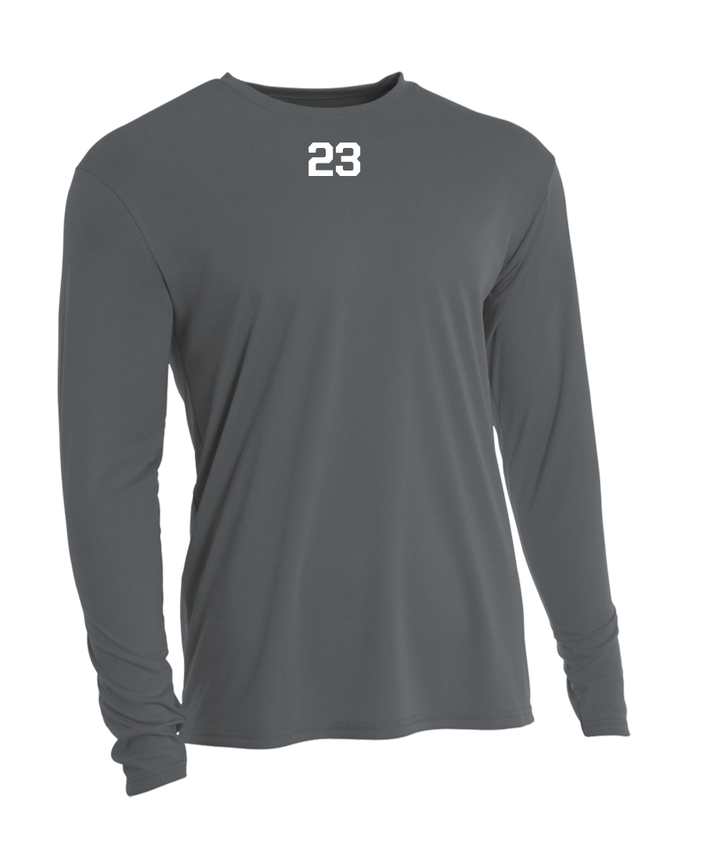 US Secret Service Grey Long Sleeve Performance Crew