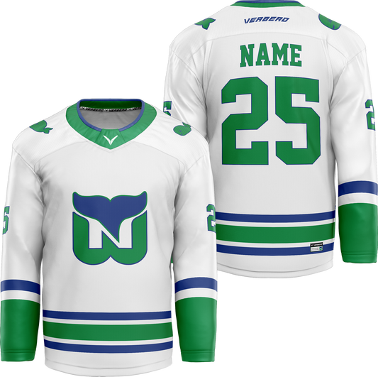 Newport Whalers Custom Sublimated Home Jersey