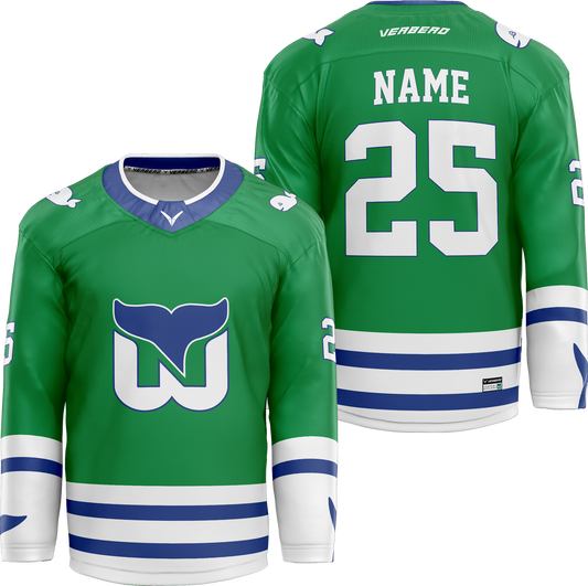 Newport Whalers Custom Sublimated Away Jersey