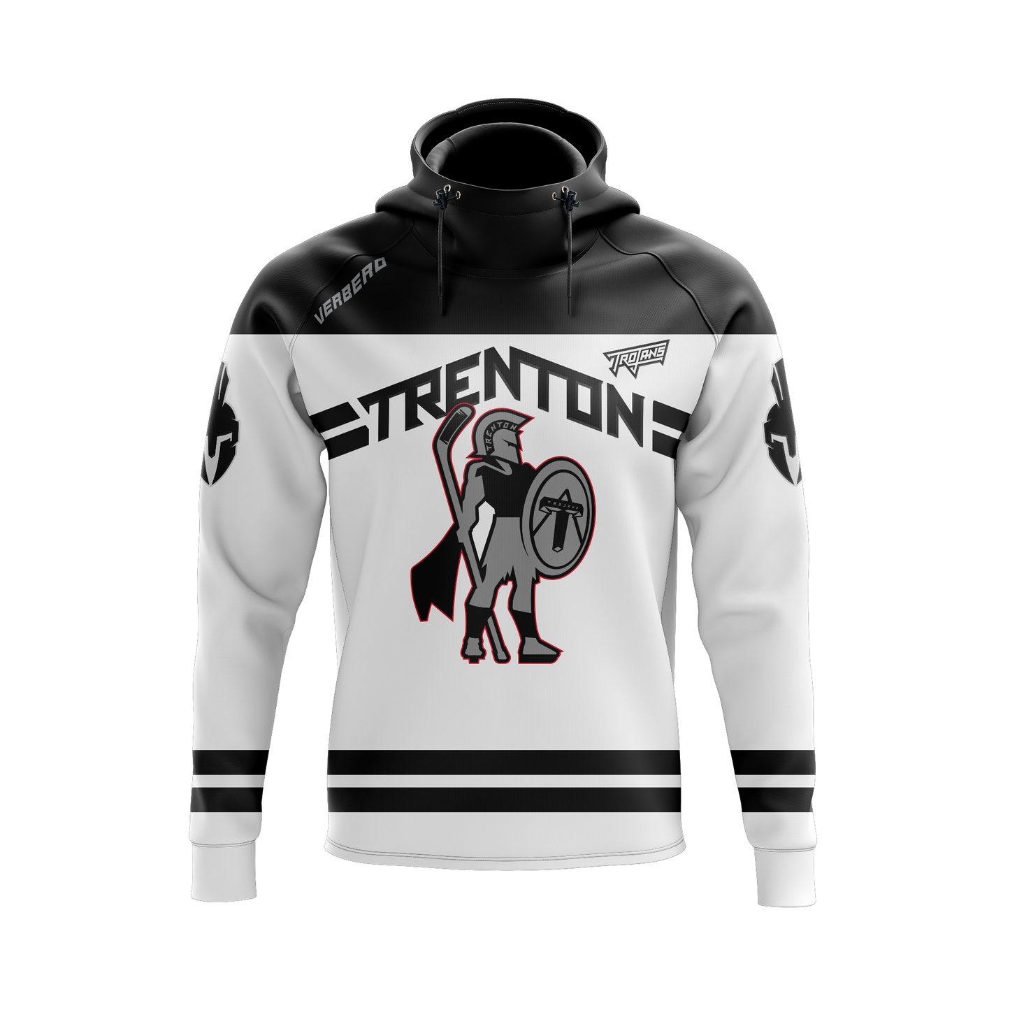 Trenton Trojans White Performance Hoodie