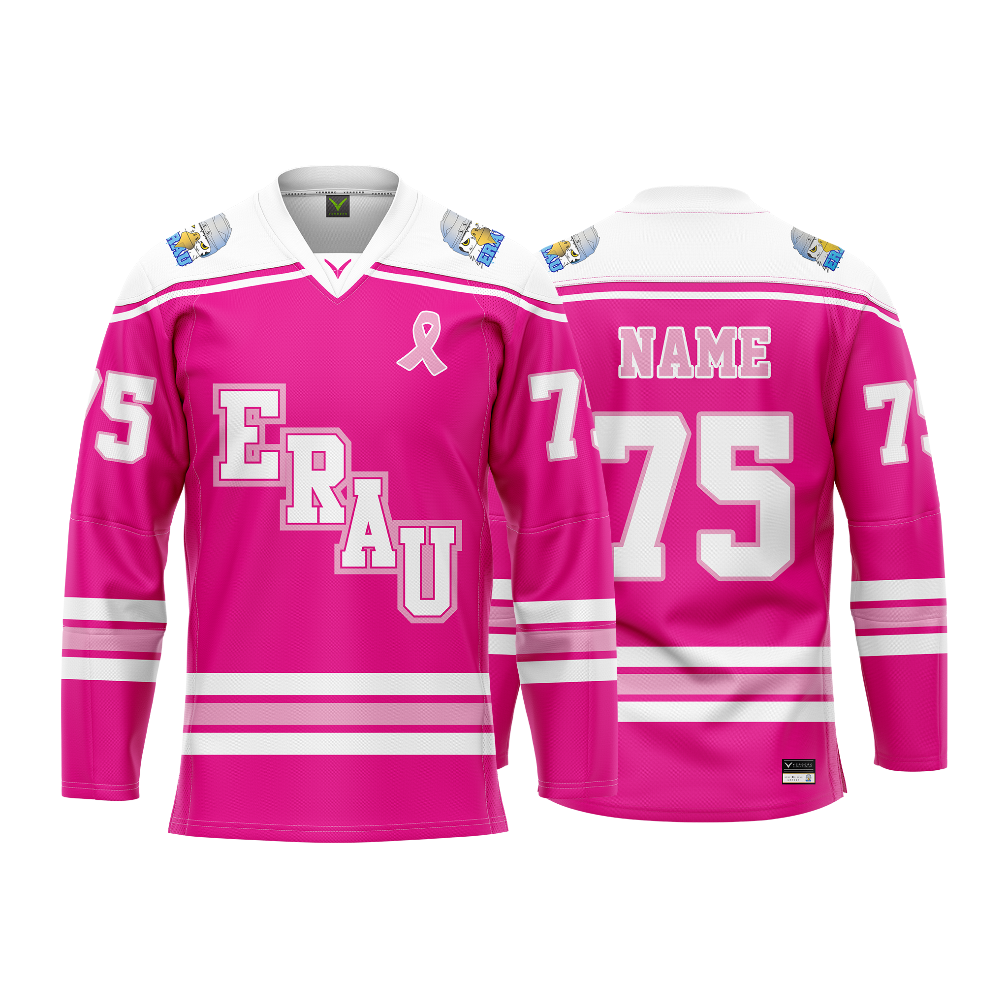 Embry Riddle Pink Custom Sublimated Jersey