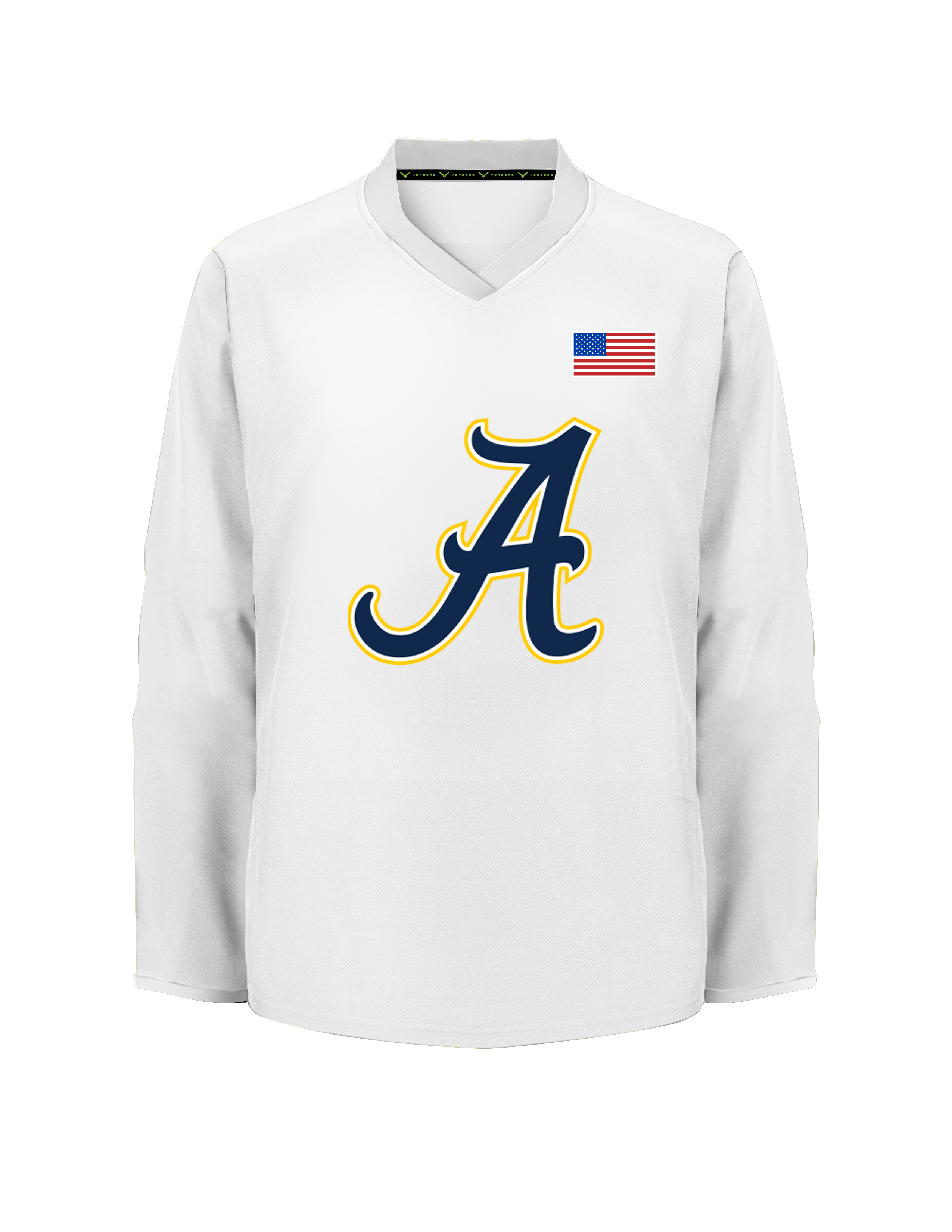 2016AAA North Jersey Avalanche White Practice Jersey V1