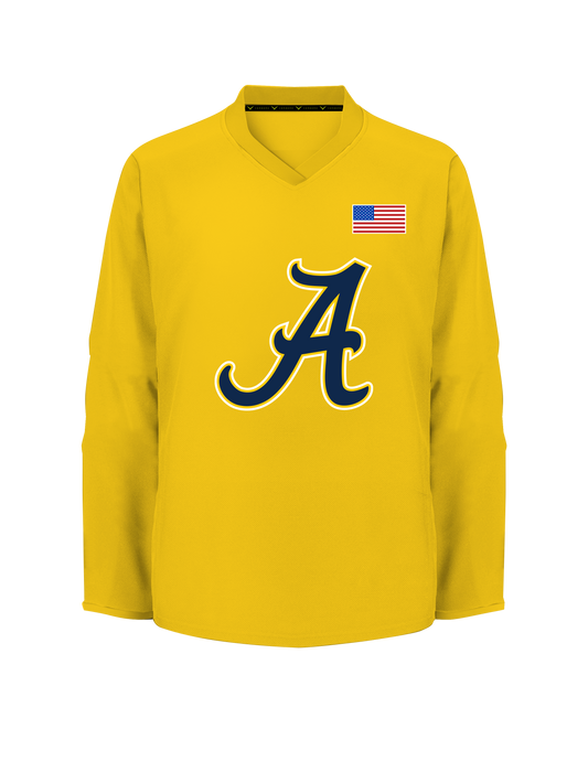 2016AAA North Jersey Avalanche Yellow Practice Jersey V1