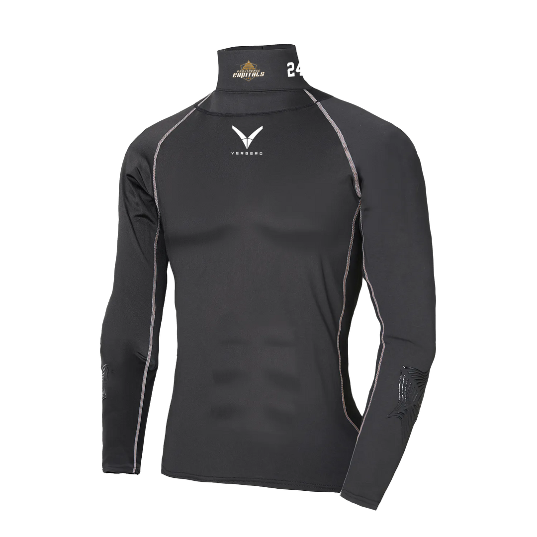 Providence Capitals Youth Custom V Armor Protective Compression Shirt