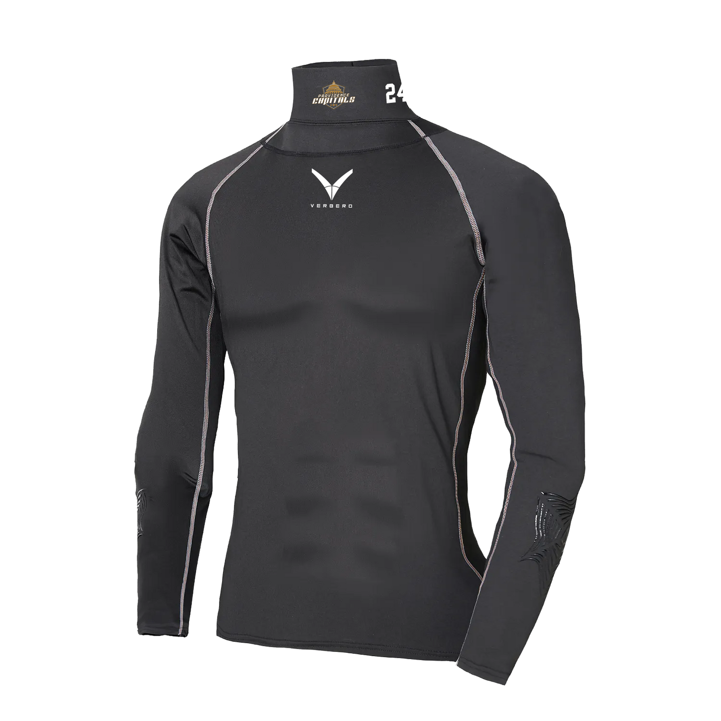 Providence Capitals Midgets Custom V Armor Protective Compression Shirt