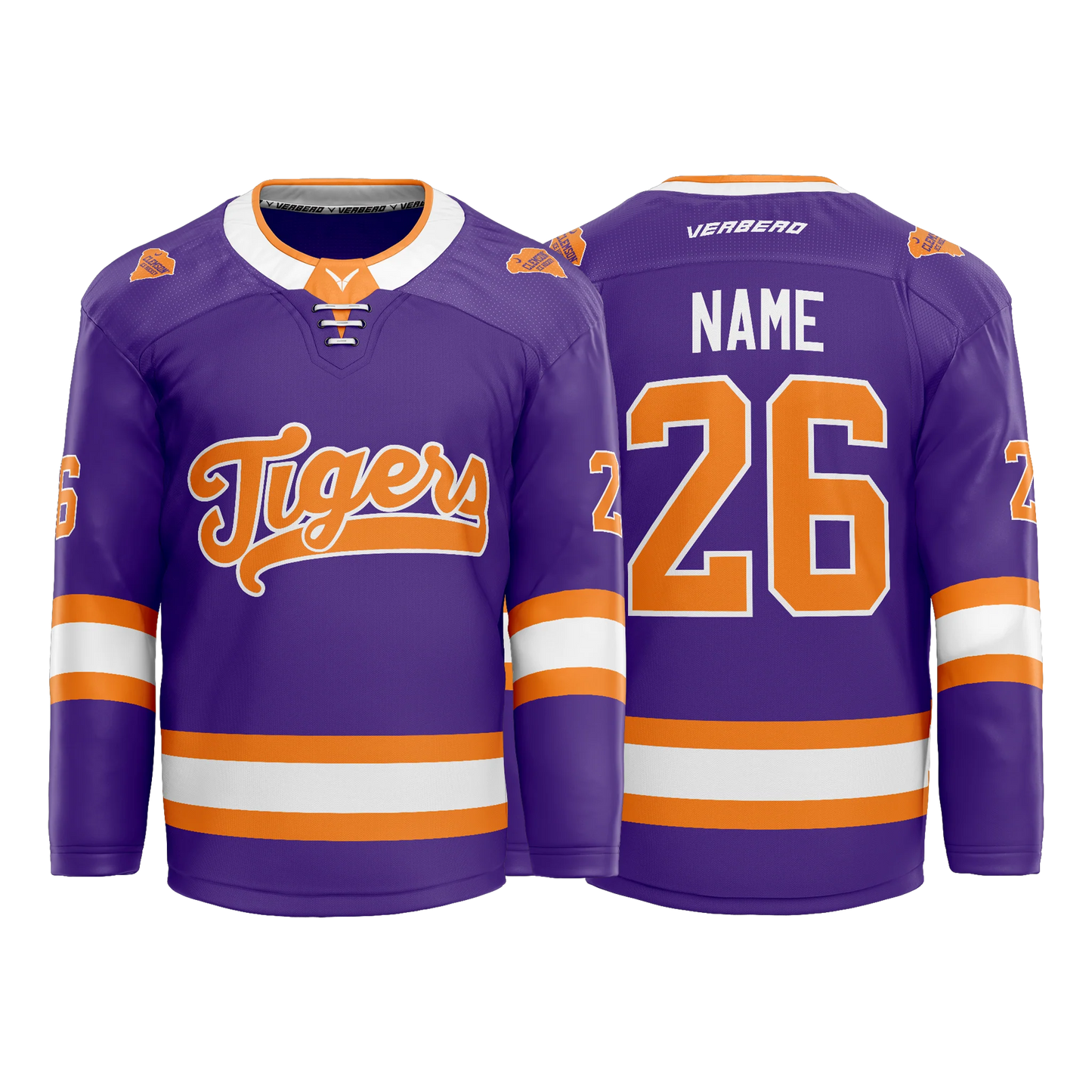 Clemson Custom Sublimated Purple Jersey